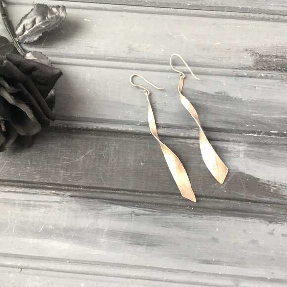 Silver Dangle Earrings - Picture 1 of 4